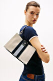 Kadın Th Mini Tote Canvas Omuz Çantası - Lacivert | undefined