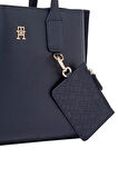 Kadın Th Webbing Strap Tote El Çantası - Lacivert | S