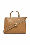 Kadın Th Webbing Strap Tote El Çantası - Kahverengi | M
