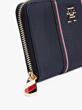 Tommy Hilfiger Kadın Lacivert Zip-Around Cüzdanı