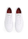 Tommy Hilfiger Beyaz Erkek Sneaker TH BASKET CORE LTH PINPERF