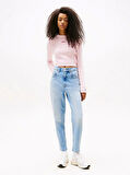 Tommy Jeans MOM JEAN UH TPR BI0112 CO Kadın  Jeans DW0DW200411AB
