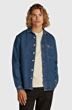 Erkek Th Regular Gömlek - Denim | S