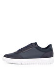 Tommy Hilfiger Lacivert Erkek Sneaker TH BASKET CORE LTH PINPERF