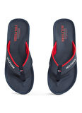 Tommy Hilfiger Lacivert Erkek Plaj Terliği PADDED COMFORT HILFIGER B SANDAL