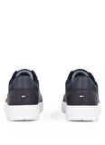 Tommy Hilfiger Lacivert Erkek Sneaker TH BASKET CORE LTH PINPERF