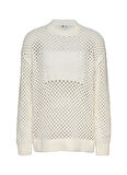 Tommy Jeans Bisiklet Yaka Normal Beyaz Kazak Kadın DW0DW20262YBH