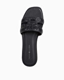 Tommy Hilfiger Logo Strap Mule Flat Sandalet