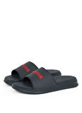 Tommy Hilfiger Lacivert Erkek Plaj Terliği DUAL DENSITY HILFIGER POOL SLIDE