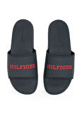 Tommy Hilfiger Lacivert Erkek Plaj Terliği DUAL DENSITY HILFIGER POOL SLIDE
