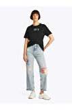 Tommy Jeans Kadın Tişört-DW0DW21337