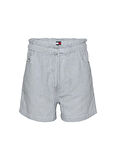 Tommy Jeans Yüksek Bel Mom Fit Mavi Kadın Şort DW0DW203600A8
