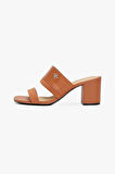 Kadın Th Topuklu Terlik - Kahverengi | 37
