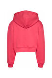 Kadın Tjw Fermuarlı Kapüşonlu Sweatshirt - Pembe | S