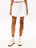 Tommy Hilfiger Kadın  Fit And Flare Mini  Beyaz Etek