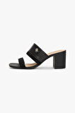 Kadın Th Topuklu Terlik - Siyah | 38