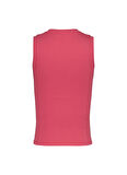 Tommy Jeans Bisiklet Yaka Kırmızı Kadın T-Shirt DW0DW20673XI2