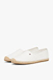 Kadın Th Bayrak Nakışlık Canvas Espadrille Loafer Ayakkabı - Ekru | 37