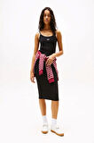 TJW SCRIPT STRAP MIDI DRESS EXT