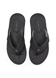 Tommy Hilfiger Siyah Erkek Plaj Terliği MOLDED HILFIGER BEACH SANDAL