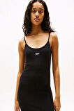 TJW SCRIPT STRAP MIDI DRESS EXT