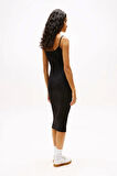 TJW SCRIPT STRAP MIDI DRESS EXT