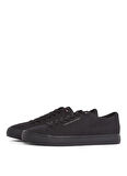 Tommy Hilfiger Siyah Erkek Sneaker TH HI VULC LOW CORE CANVAS