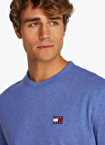 Tommy Jeans Bisiklet Yaka Mavi Erkek T-Shirt DM0DM20322DSF TJM REG BADGE TEE EXT