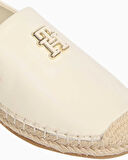 Tommy Hilfiger Logo Leather Espadrilles Ayakkabı