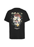 Tommy Jeans Bisiklet Yaka Siyah Kadın T-Shirt DW0DW21341BDS
