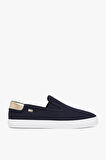 Kadın Th Canvas Slip-On Sneakers - Lacivert | 37