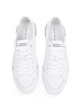 Tommy Hilfiger Beyaz Erkek Sneaker CORE CORPORATE VULC LEATHER