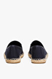 Kadın Th Bayrak Nakışlık Canvas Espadrille Loafer Ayakkabı - Lacivert | 37