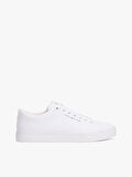 Tommy  Hilfiger Erkek Beyaz Logolu Sneaker
