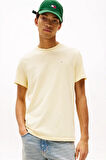 Erkek Tjm Linear Chest T-Shirt - Krem | S