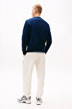 Erkek Reg Badge Bisiklet Yaka Sweatshirt - Lacivert | L