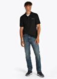 Tommy Jeans Siyah Erkek Polo T-Shirt DM0DM20914BDS TJM REG LINEAR POLO