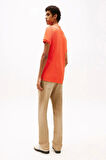Tommy Hilfiger Erkek   Turuncu Polo T-Shirt