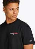 Tommy Jeans Bisiklet Yaka Siyah Erkek T-Shirt DM0DM20815BDS TJM REG DNA GRAPHIC