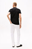 Erkek Tjm Tek Renk Polo T-Shirt - Siyah | XS