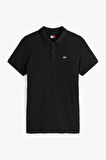 Erkek Tjm Tek Renk Polo T-Shirt - Siyah | XS