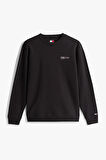 Erkek Tjm Tek Renk Sweatshirt - Siyah | S