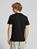 Tommy Hilfiger Erkek  Siyah Logolu T-Shirt