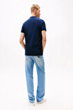 Tommy Hilfiger Erkek  Lacivert Slim Fit Polo T-Shirt