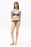 Kadın Th Cheeky Yan Bağlamalı Bikini Alt - Lacivert | XS