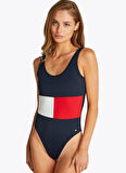 Tommy Hilfiger Mavi Kadın Mayo UW0UW05853C1G