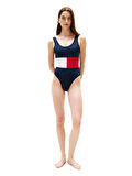 Tommy Hilfiger Kadın Mavi Mayo UW0UW05853 