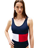 Tommy Hilfiger Kadın Mavi Mayo UW0UW05853 