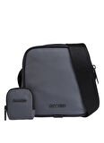 Calvin Klein Gri Erkek Postacı Çantası CK EST. NYLON CUBE REPORTER+CASE