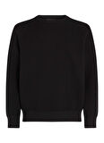Siyah Erkek Bisiklet Yaka Normal Kalıp Sweatshirt 00GMF4W334BAE-PW - SWEATER PULLOVER